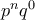 p^{n}q^{0}