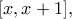 [x,x+1],