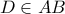D\in AB