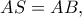AS=AB,
