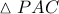 \vartriangle PAC