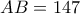 AB=147