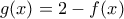 g(x)=2-f(x)