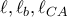 \ell, \ell_b, \ell_{CA}