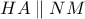 HA\parallel NM