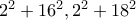2^2+16^2,2^2+18^2