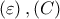 \displaystyle{ 
\left( \varepsilon  \right),\left( C \right) 
}