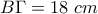 \displaystyle{B\Gamma =18  \,\, cm }