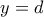 y=d