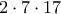 2\cdot 7\cdot 17