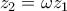 z_2=\omega z_1