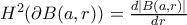 H^2(\partial B(a,r))= \frac{d |B(a,r)|}{dr}