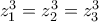 z_{1}^3=z_{2}^3= z_{3}^3