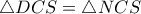 \triangle DCS = \triangle NCS