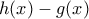 h(x)-g(x)