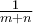 \frac{1}{m+n} \frac{1}{m+n}