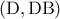 \rm (D,DB)