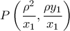 \displaystyle{P\left(\frac{\rho^2}{x_1},\frac{\rho y_1}{x_1}\right)}