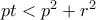 pt<p^2+r^2
