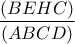 \dfrac{\left ( BEHC \right )}{(ABCD)}