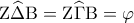 {\rm Z}\widehat\Delta {\rm B} = {\rm Z}\widehat\Gamma {\rm B} = \varphi