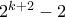2^{k+2} - 2