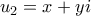 u_2=x+yi