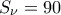 {S_\nu } = 90