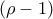 \left( \rho -1\right)