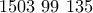 1503\ 99\ 135 1503\ 99\ 135