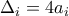 \Delta_i=4a_i