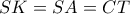 SK=SA=CT