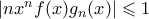 |nx^nf(x)g_n(x)| \leqslant 1