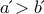 a΄ > b΄
