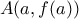 \displaystyle{A(a,f(a))}