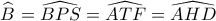 \widehat {B_{}^{}} = \widehat {BPS} = \widehat {ATF} = \widehat {AHD}
