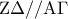\displaystyle{{\rm Z}\Delta //{\rm A}\Gamma }
