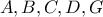 A,B,C,D,G