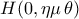 H(0,\eta \mu\,\theta)