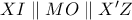 XI\parallel MO\parallel X'Z