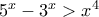 5^x-3^x>x^4