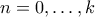 n=0,\ldots,k