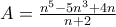 A=\frac{n^{5}-5n^{3}+4n}{n+2}