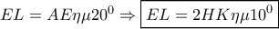 EL=AE\eta \mu 20^{0}\Rightarrow \boxed{EL=2HK\eta \mu 10^{0}}
