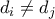 d_i \neq d_j