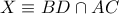 X\equiv BD\cap AC