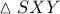 \vartriangle SXY
