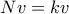 Nv = kv