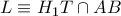 L \equiv H_1T \cap AB L \equiv H_1T \cap AB