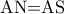 \textrm{AN=AS}